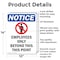 Signmission Employees Only Beyond OSHA Notice Sign, Aluminum, 10in W x 14in L, 2PK OS-2PACK-NS-A-1014-V-11985 - alternate 6